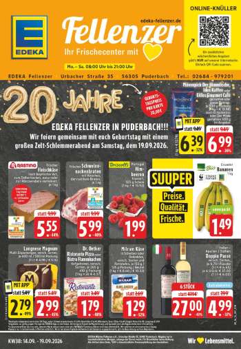 Prospekte Edeka - 14.09.2026 - 19.09.2026.