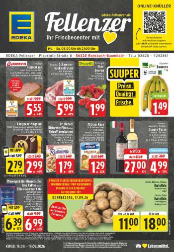 Prospekte Edeka - 14.09.2026 - 19.09.2026.