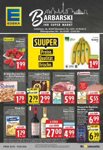 Prospekte Edeka - 14.09.2026 - 19.09.2026.