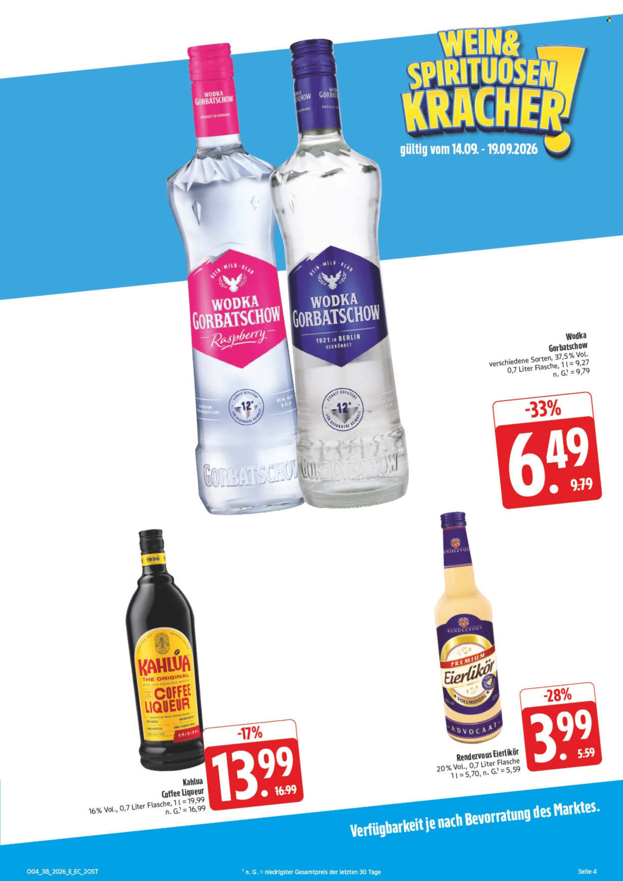 E center Prospekte  - 14.09.2026 - 19.09.2026. Seite 7