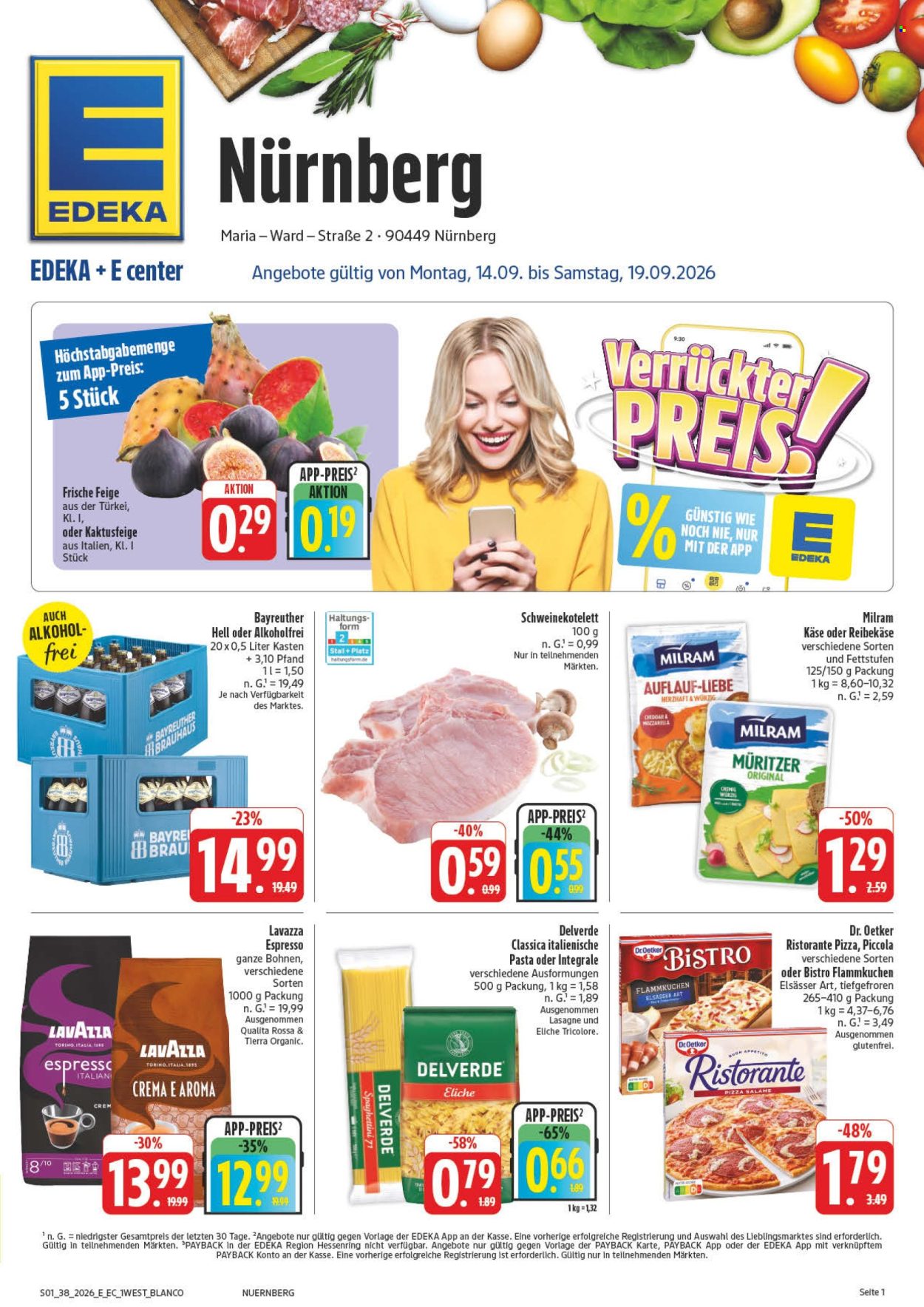 Edeka Prospekte  - 14.09.2026 - 19.09.2026. Seite 1