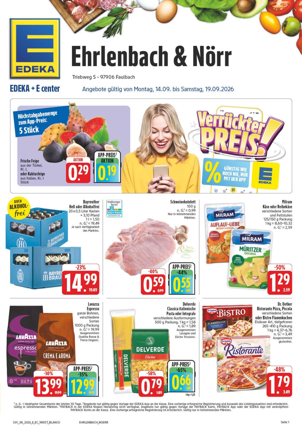 Edeka Prospekte  - 14.09.2026 - 19.09.2026. Seite 1
