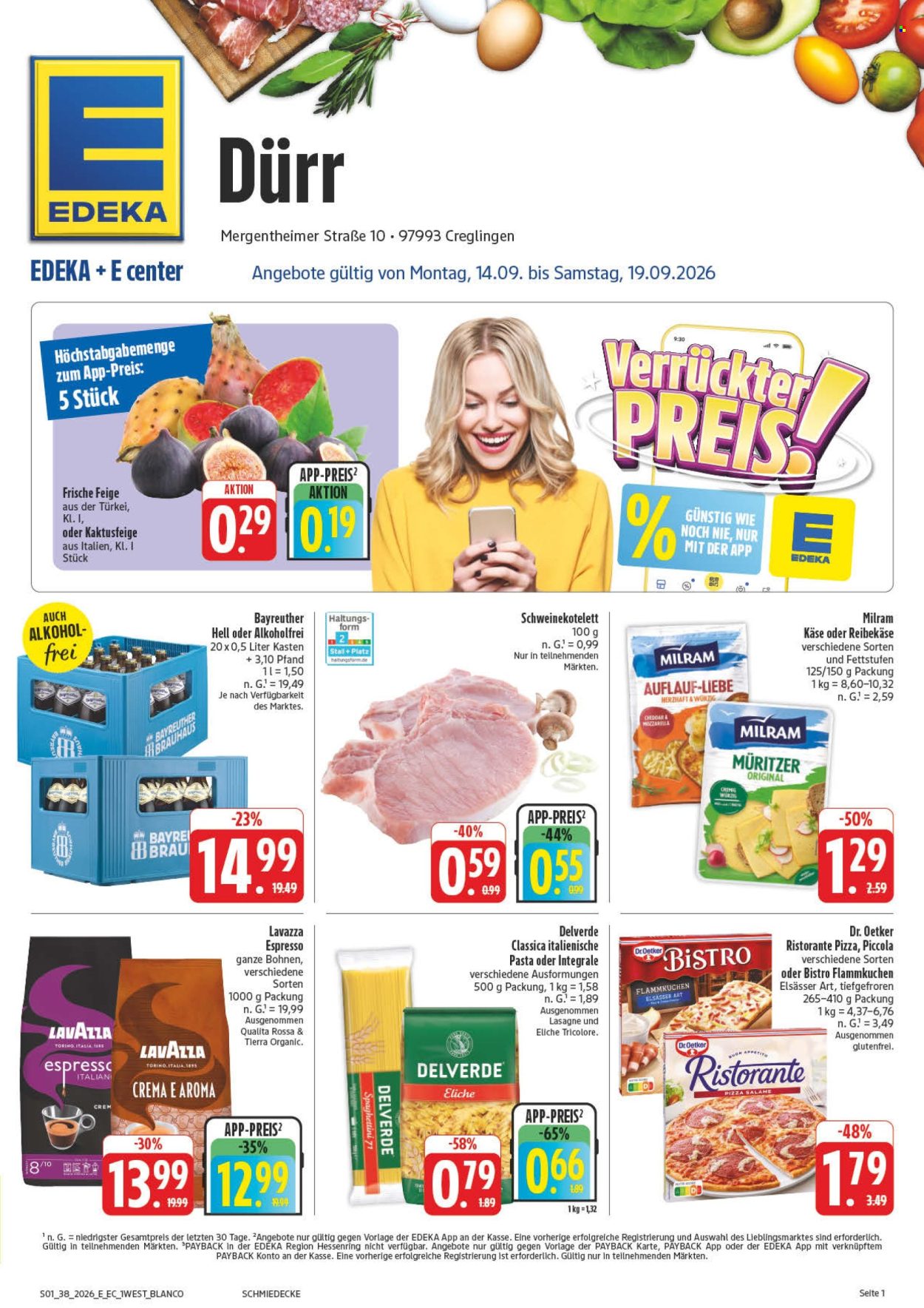 Edeka Prospekte  - 14.09.2026 - 19.09.2026. Seite 1