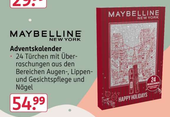 MAYBELLINE NEW YORK Adventskalender