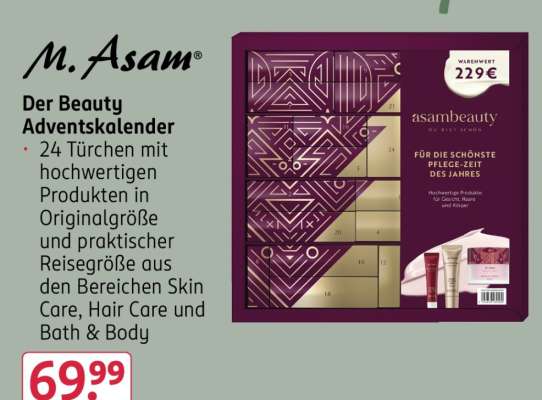 M. Asam Der Beauty Adventskalender