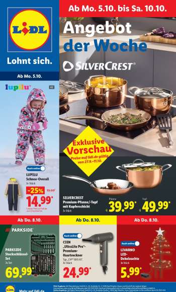 Prospekte Lidl - 5.10.2026 - 10.10.2026.