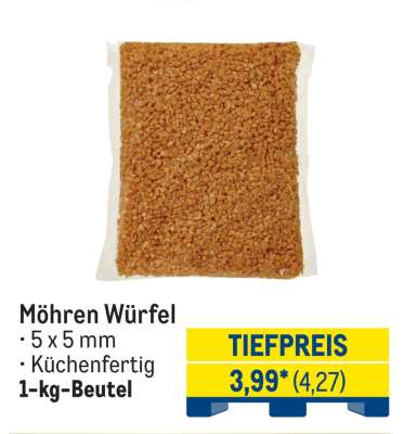 Möhren Würfel