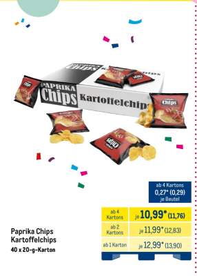 Paprika Chips Kartoffelchips