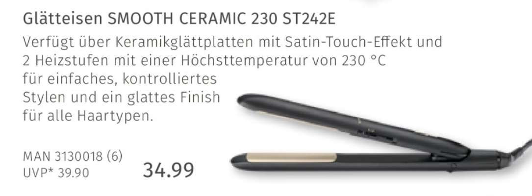 Glätteisen SMOOTH CERAMIC 230 ST242E