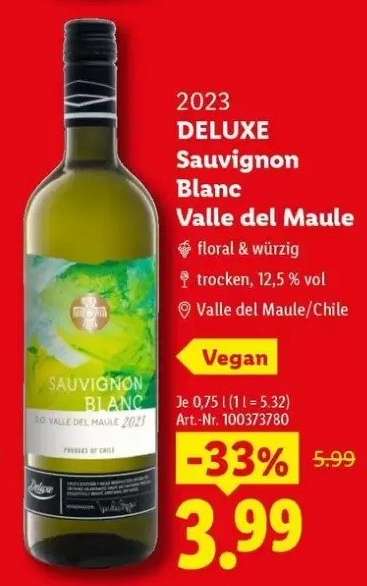 Deluxe Sauvignon Blanc Valle del Maule