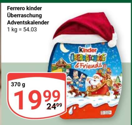 Ferrero kinder Überraschung Adventskalender