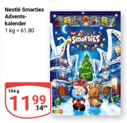 Nestlé Smarties Adventskalender