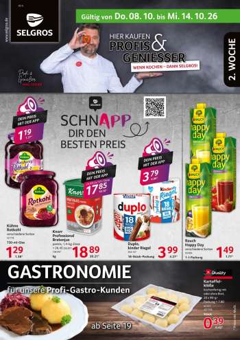 Prospekte Selgros - 8.10.2026 - 14.10.2026.