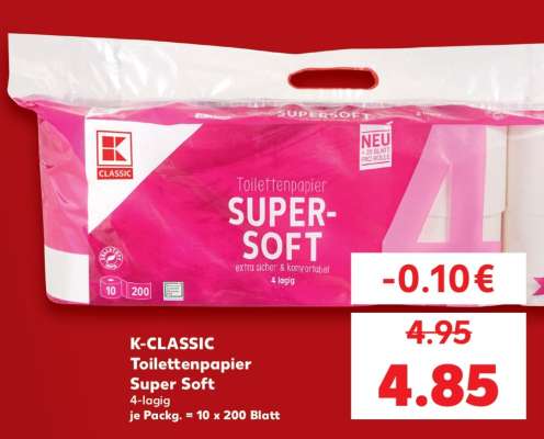 K-CLASSIC Toilettenpapier Super Soft