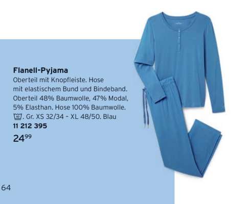 Flanell-Pyjama