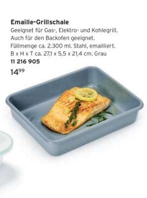 Emaille-Grillschale