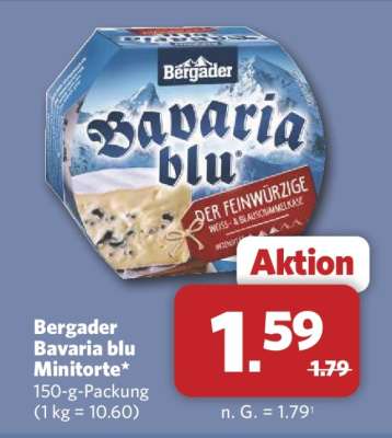 Bergader Bavaria blu Minitorte