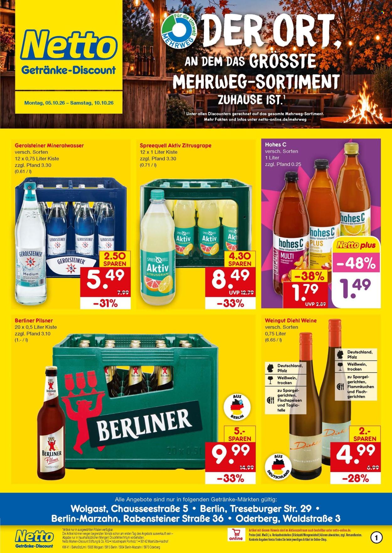 Netto Marken-Discount Prospekte  - 5.10.2026 - 10.10.2026. Seite 1