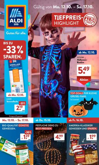 Prospekte ALDI SÜD - 12.10.2026 - 17.10.2026.