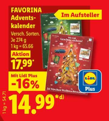 Favorina Adventskalender