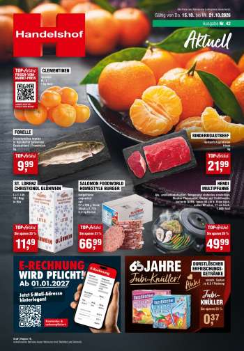 Prospekte Handelshof - 15.10.2026 - 21.10.2026.