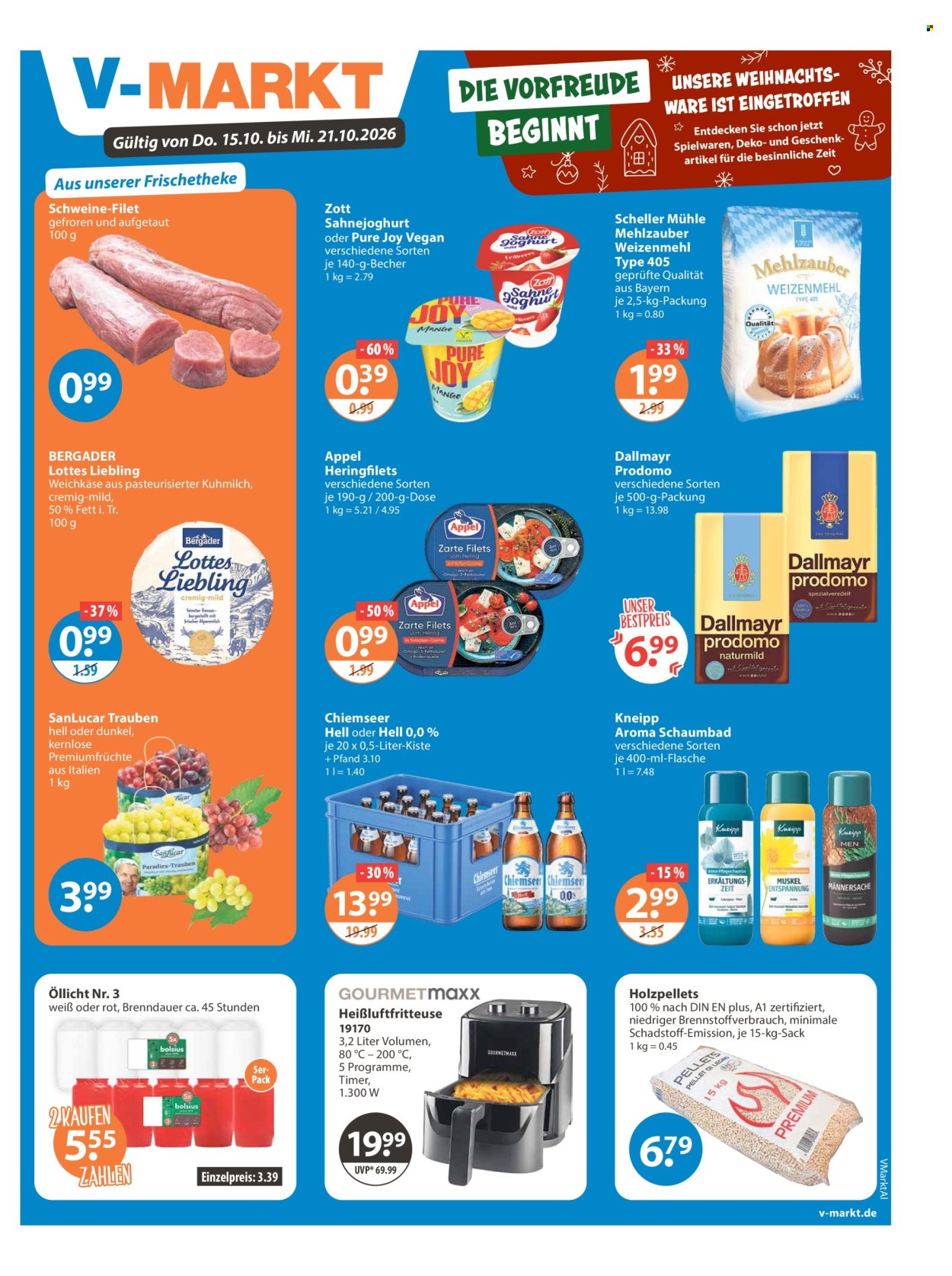 V-Markt Prospekte  - 15.10.2026 - 21.10.2026. Seite 1
