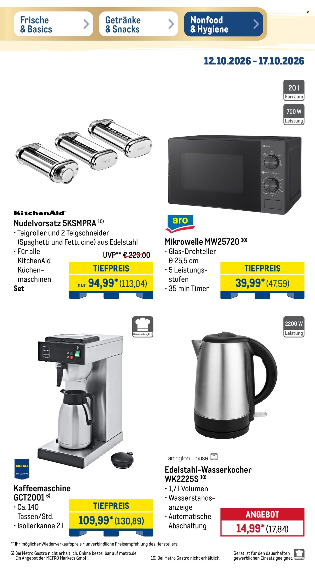 Metro Prospekte  - 12.10.2026 - 17.10.2026. Seite 4