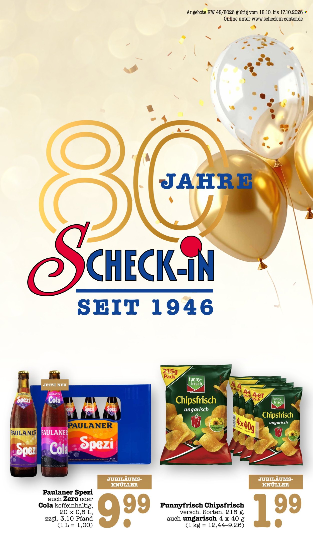 Scheck-in Prospekte  - 12.10.2026 - 17.10.2026. Seite 1