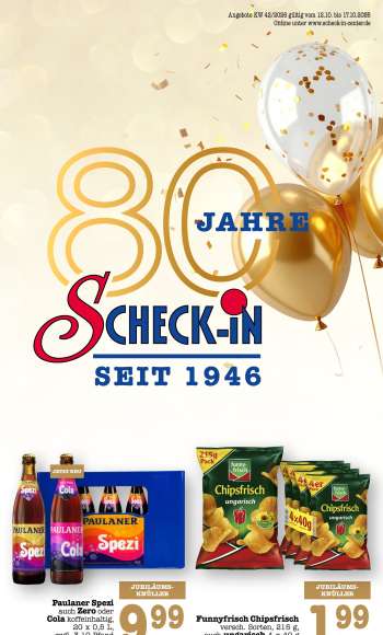 Prospekte Scheck-in - 12.10.2026 - 17.10.2026.