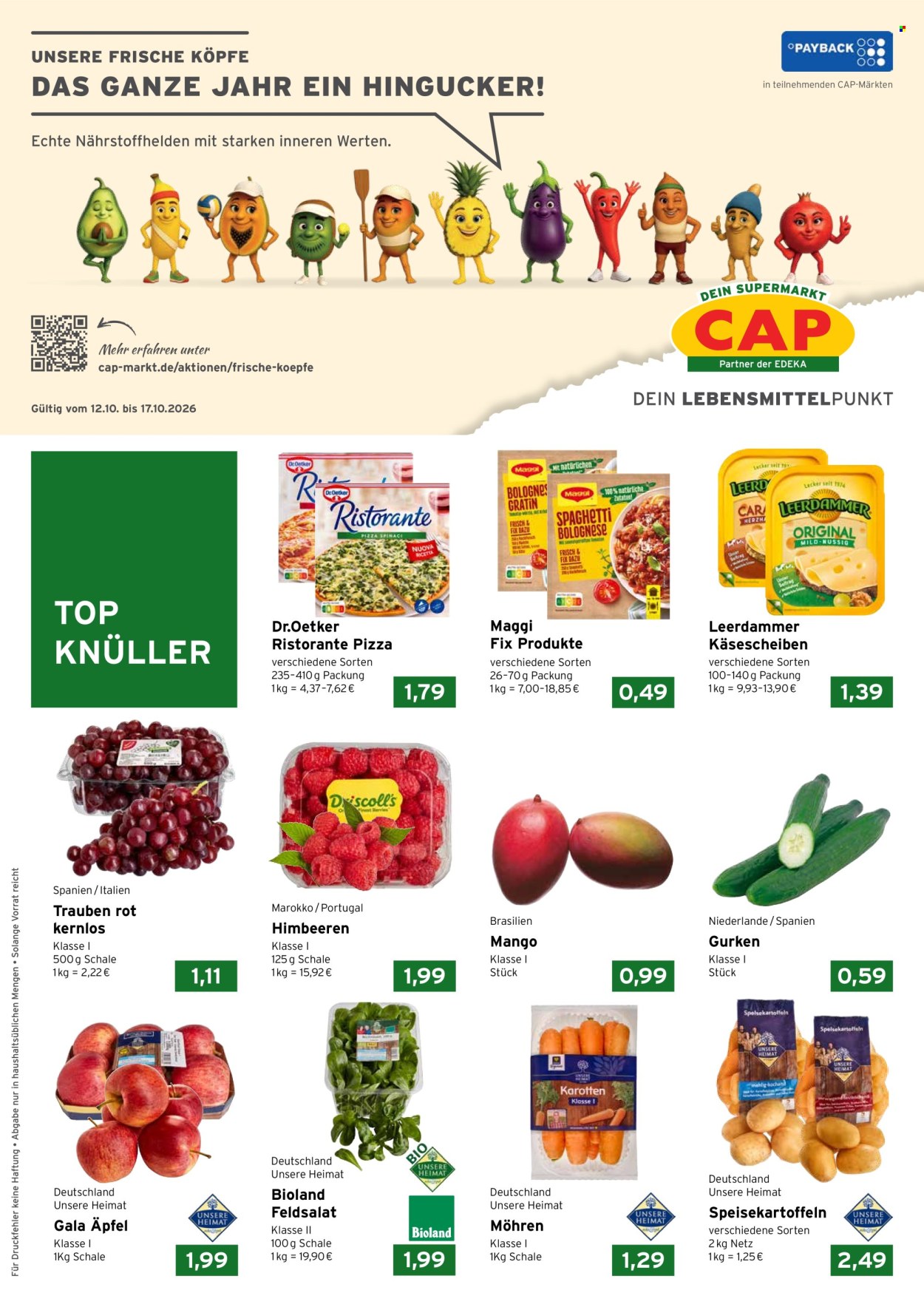 CAP-Markt Prospekte  - 12.10.2026 - 17.10.2026. Seite 1