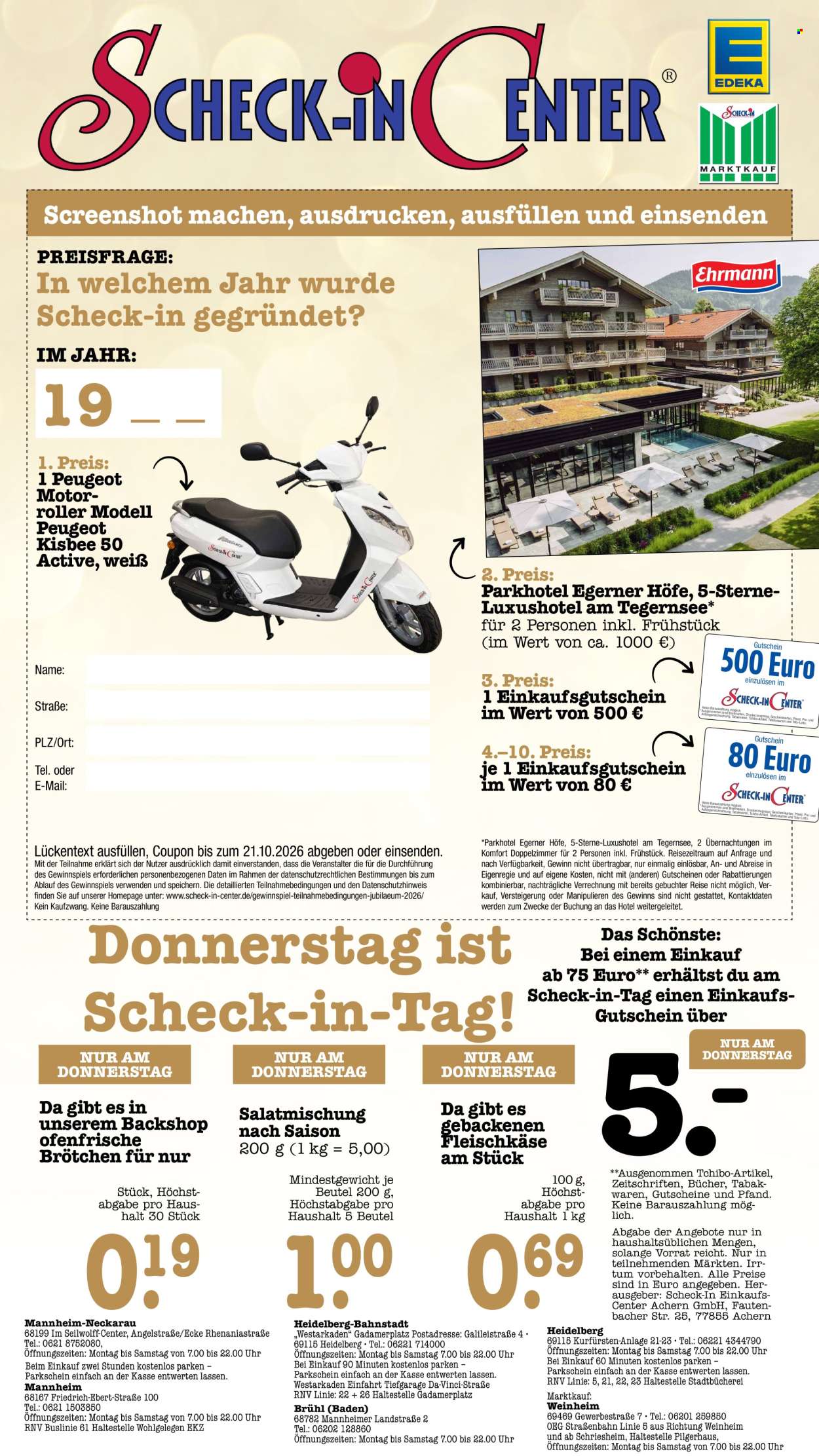 Scheck-in Prospekte  - 12.10.2026 - 17.10.2026. Seite 73