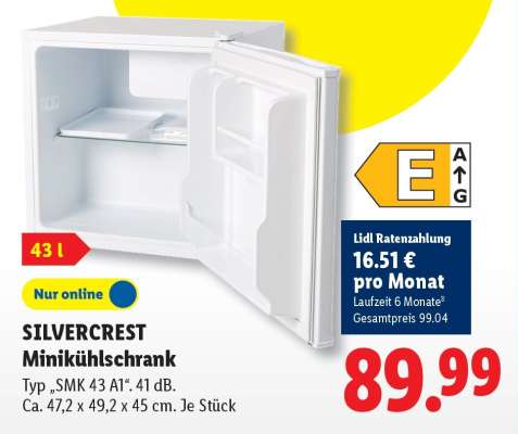 SILVERCREST Minikühlschrank