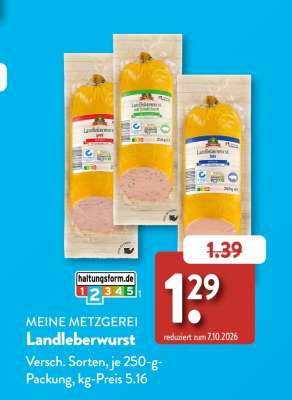 Meine Metzgerei Landleberwurst