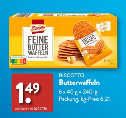 BISCOTTO Butterwaffeln