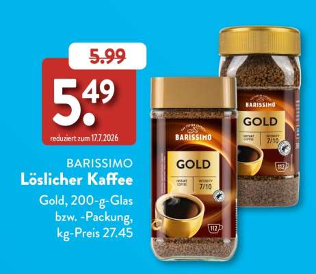 BARISSIMO Löslicher Kaffee