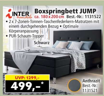 Boxspringbett JUMP
