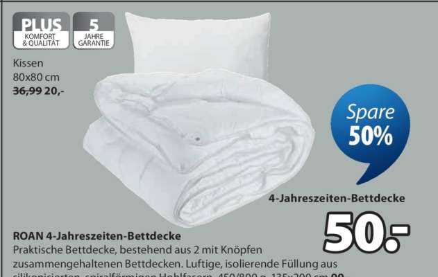 ROAN 4-Jahreszeiten-Bettdecke