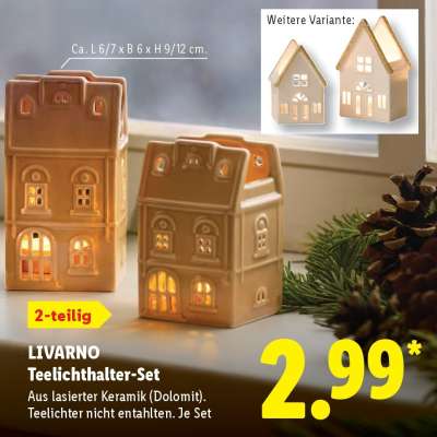 LIVARNO Teelichthalter-Set