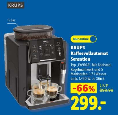 KRUPS Kaffeevollautomat Sensation