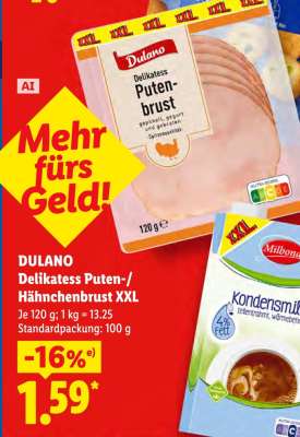DULANO Delikatess Puten-/Hähnchenbrust XXL
