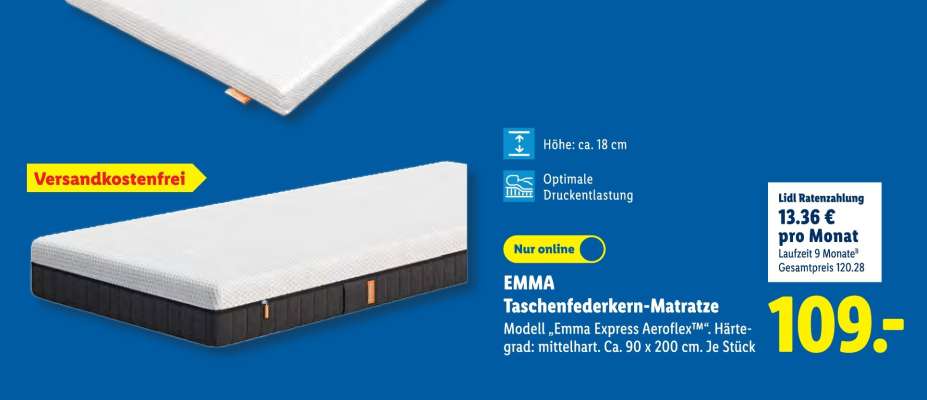 Emma Taschenfederkern-Matratze