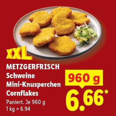 METZGERFRISCH Schweine Mini-Knusperchen Cornflakes