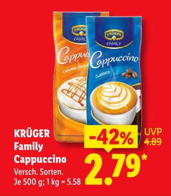 KRÜGER Family-Cappuccino