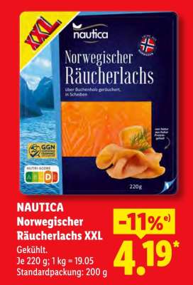 Nautica Norwegischer Räucherlachs XXL