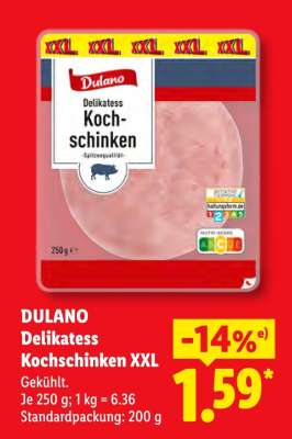 DULANO Delikatess Kochschinken XXL