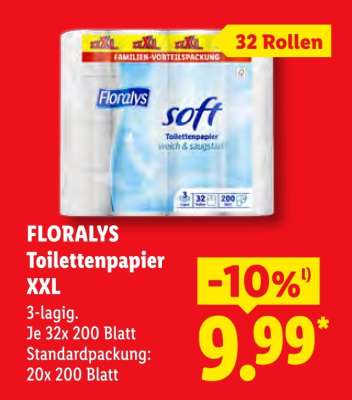 Floralys Toilettenpapier XXL