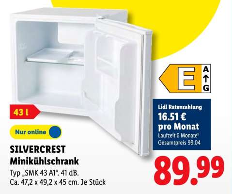 SILVERCREST Minikühlschrank
