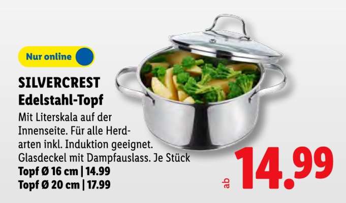 SILVERCREST Edelstahl-Topf