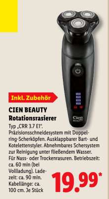 Cien Beauty Rotationsrasierer