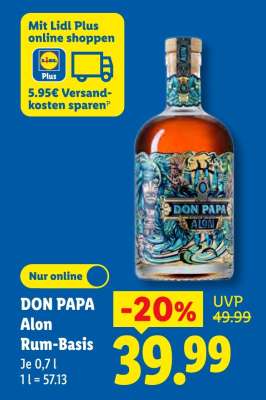 DON PAPA Alon Rum-Basis